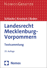 Landesrecht Mecklenburg-Vorpommern - Schlacke, Sabine; Kronisch, Joachim; Boden, Christian