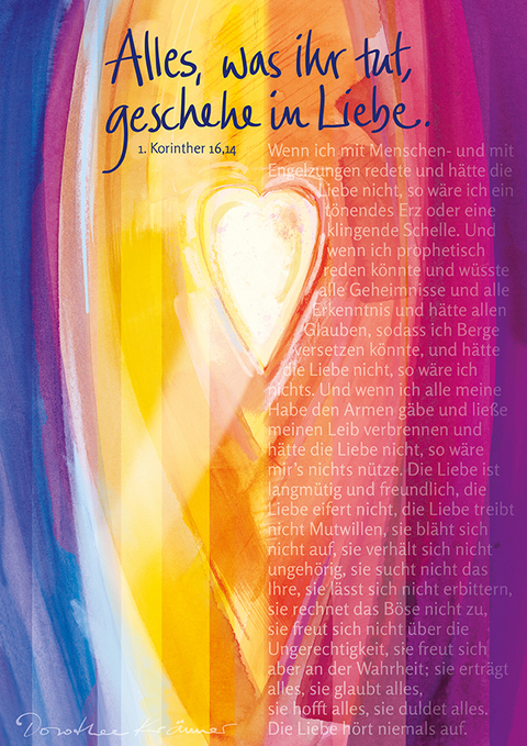 Jahreslosung 2024 &ndash; Aufbrechen - Kunstblatt 60 x 90 cm