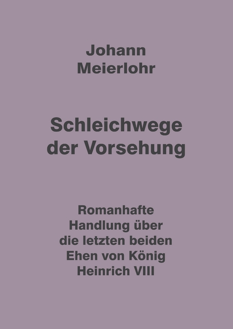 Schleichwege der Vorsehung - Johann Meierlohr