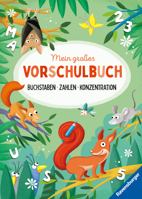 Mein gro&szlig;es Vorschulbuch: Buchstaben Zahlen Konzentration - Kirstin Jebautzke