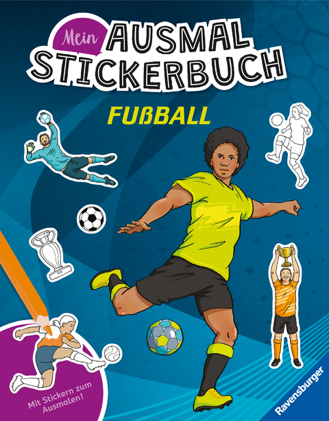 Mein Ausmalstickerbuch - Fu&szlig;ball