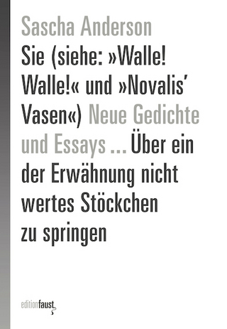 Sie (siehe: »Walle! Walle!« und »Novalis’ Vasen«) Neue Gedichte und Essays … Über ein der Erwähnung nicht wertes Stöckchen zu springen