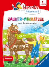 Leserabe R&auml;tselspa&szlig; - Zauber-Malr&auml;tsel zum Lesenlernen: Pferde (1. Lesestufe) - Martine Richter