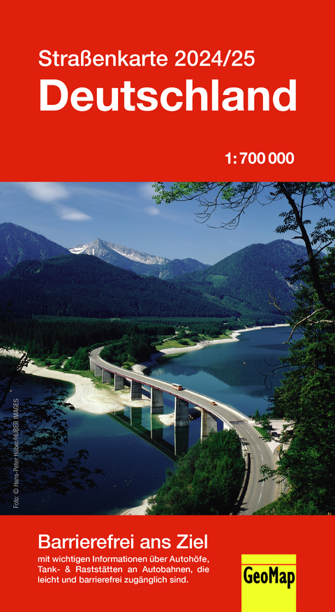 Stra&szlig;enkarte Deutschland 2024/25