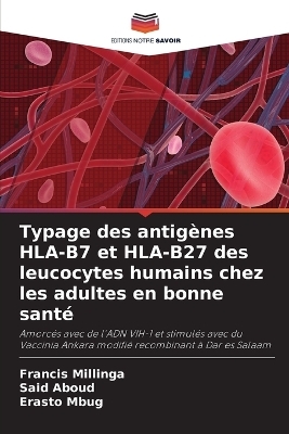 Typage des antigènes HLA-B7 et HLA-B27 des leucocytes humains chez les adultes en bonne santé
