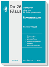 Die 26 wichtigsten F&auml;lle Familienrecht - Karl-Edmund Hemmer, Achim W&uuml;st, Hemmer/W&uuml;st Verlags GmbH Merklein