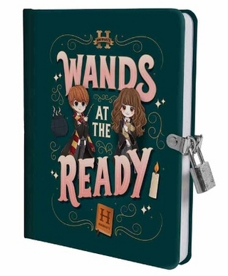 Harry Potter: Wands at the Ready Lock & Key Diary - Insight Editions
