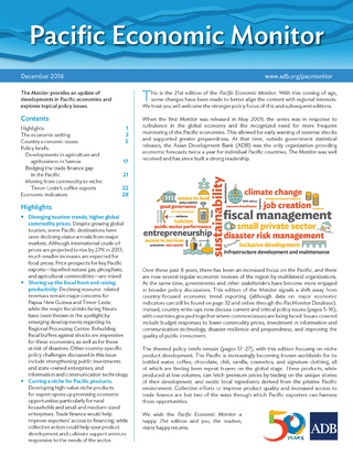 Pacific Economic Monitor December 2016