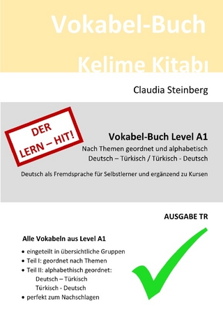DaF - Vokabel-Bücher / DaF - Vokabel-Buch - Level A1 - Ausgabe TR