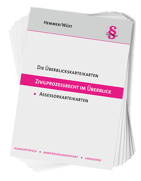 Assessorkarteikarten Zivilprozessrecht im Überblick - Karl-Edmund Hemmer, Achim Wüst, Bernhard Ulrici