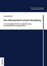 Das nationale Recht auf gute Verwaltung - Simone Merkl