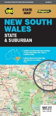 New South Wales State & Suburban Map 270 28th ed -  UBD Gregory's