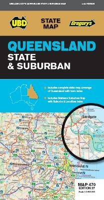 Queensland State & Suburban Map 470 27th ed -  UBD Gregory's