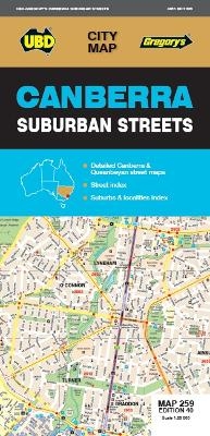 Canberra Suburban Streets Map 259 40th Ed -  UBD Gregory's
