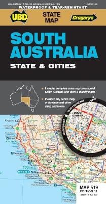 South Australia State & Cities Map 519 11th ed waterproof -  UBD Gregory's