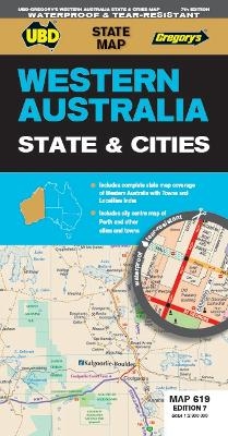 Western Australia State & Cities Map 619 7th ed (waterproof)