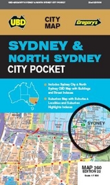 Sydney & North Sydney Pocket Map 260 22nd ed - UBD Gregory's
