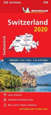 Switzerland 2020 - Michelin National Map 729