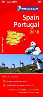 Spain & Portugal 2018 - Michelin National Map 734