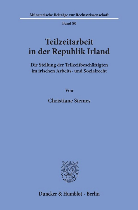 Teilzeitarbeit in der Republik Irland. - Christiane Siemes