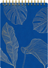 Notizblock Soft Touch Blue, vegan - 