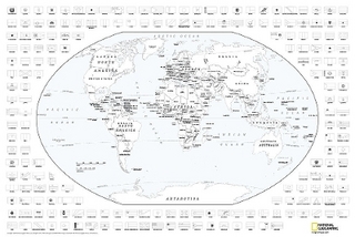 World Coloring Map [tubed]