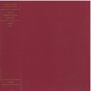 Lexicon Musicum Latinum Medii Aevi Einbanddecke zu Band 2