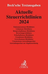 Aktuelle Steuerrichtlinien 2024