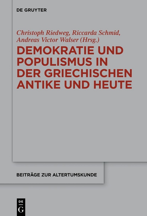 Demokratie und Populismus in der griechischen Antike und heute - 