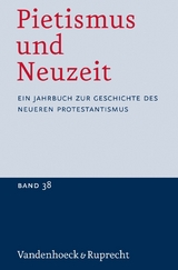 Pietismus und Neuzeit Band 38 - 2012 - 