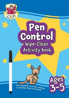 Pen Control Wipe-Clean Activity Book for Ages 3-5 (with pen) -  CGP Books