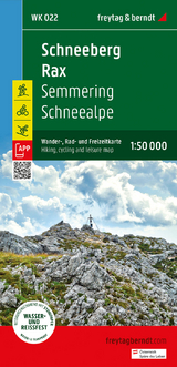 Schneeberg - Rax, Wander-, Rad- und Freizeitkarte 1:50.000, freytag & berndt, WK 022 - 