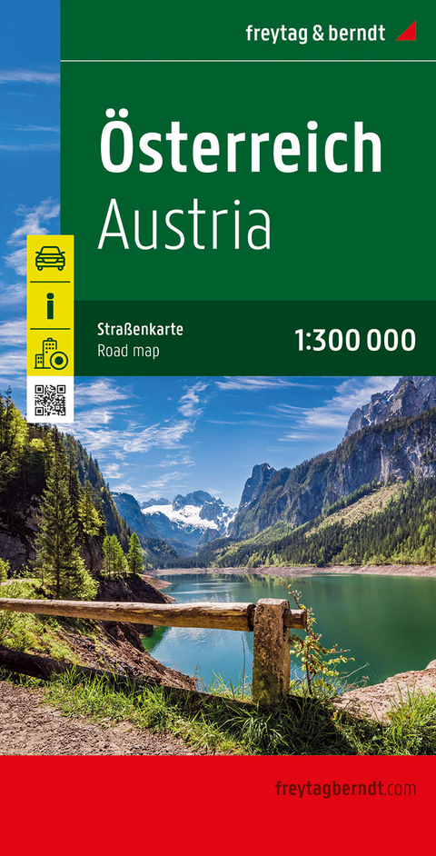 &Ouml;sterreich, Stra&szlig;enkarte 1:300.000, freytag & berndt