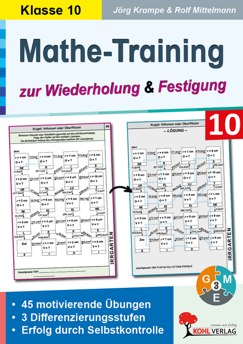 Mathe-Training Klasse 10 - Jörg Krampe, Rolf Mittelmann