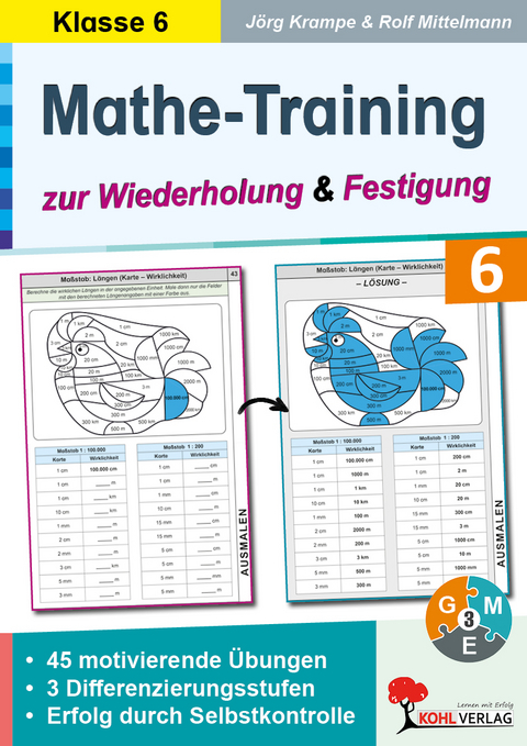 Mathe-Training zur Wiederholung und Festigung - Jörg Krampe, Rolf Mittelmann