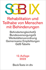 SGB IX - Rehabilitation und Teilhabe von Menschen mit Behinderungen - 