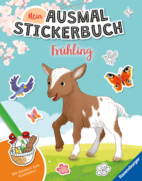 Mein Ausmalstickerbuch - Fr&uuml;hling