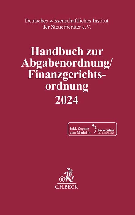 Handbuch zur Abgabenordnung / Finanzgerichtsordnung 2024 - 
