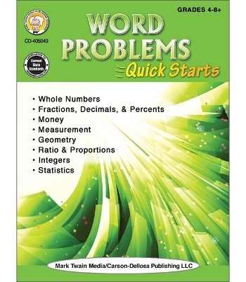 Word Problems Quick Starts Workbook - Anne L Steele