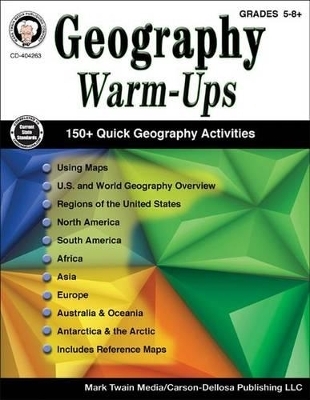 Geography Warm-Ups, Grades 5-8 - Cindy Barden, Wendi Silvano