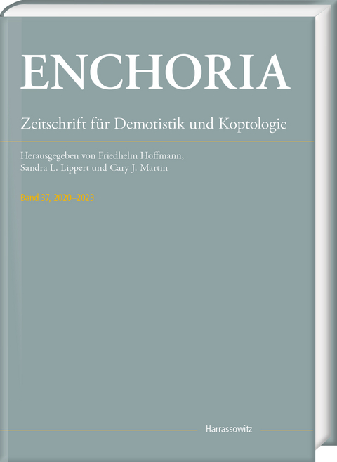 Enchoria 37 (2020&ndash;2023) - 