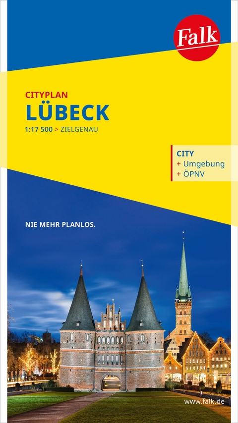 Falk Cityplan L&uuml;beck 1:17.500