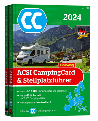 ACSI CampingCard & Stellplatzführer Europa 2024 - 