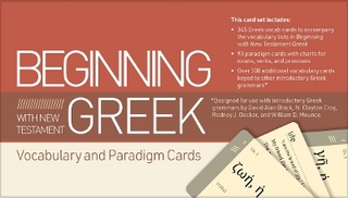 Beginning with New Testament Greek Vocabulary and Paradigm