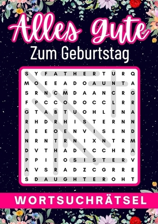geburtstagsgeschenk frau | Alles Gute zum Geburtstag - Wortsuchrätsel | geschenke für frauen | geschenk für freundin