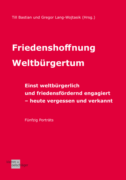 Friedenshoffnung Weltb&uuml;rgertum - 