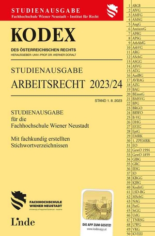 KODEX Studienausgabe Arbeitsrecht FH Wr. Neustadt 2023/24