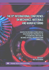 The 9th International Conference on Mechanics, Materials and Manufacturing - 
