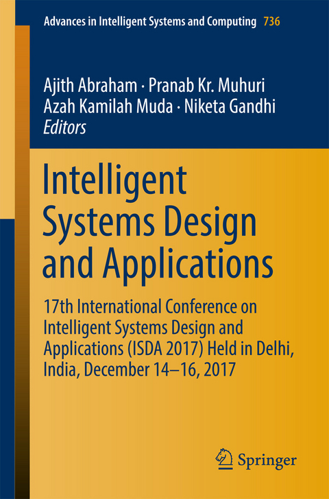 Intelligent Systems Design and Applications - 