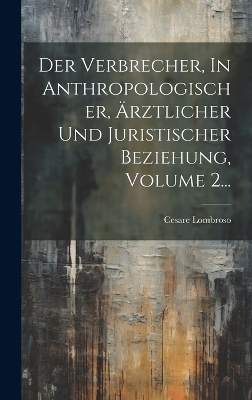 Der Verbrecher, In Anthropologischer, Ärztlicher Und Juristischer Beziehung, Volume 2...